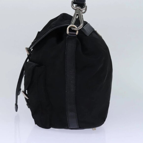 PRADA Backpack Nylon Black Silver Auth 85289V - Picture 4 of 15